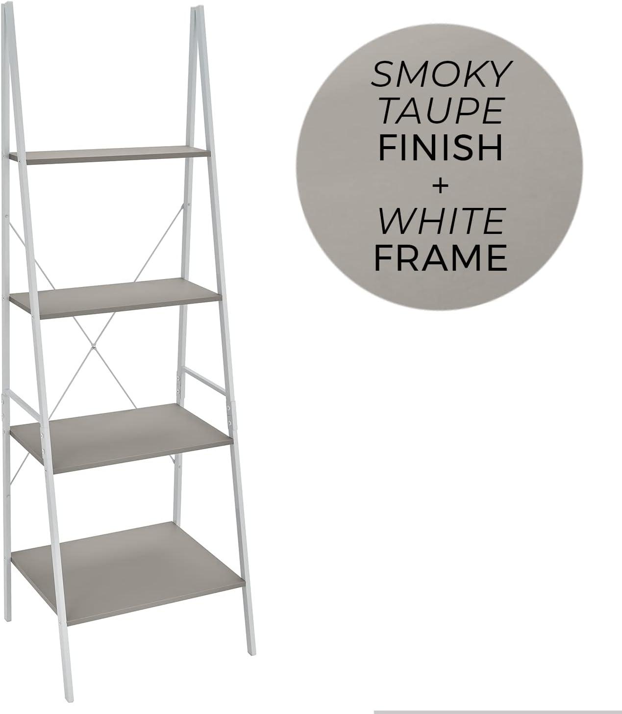 imageClosetMaid 1312 4Tier Wood Ladder Shelf Bookcase NaturalTaupe