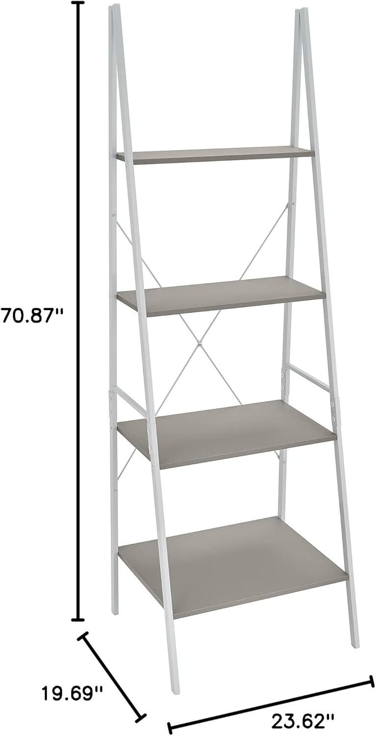 imageClosetMaid 1312 4Tier Wood Ladder Shelf Bookcase NaturalTaupe