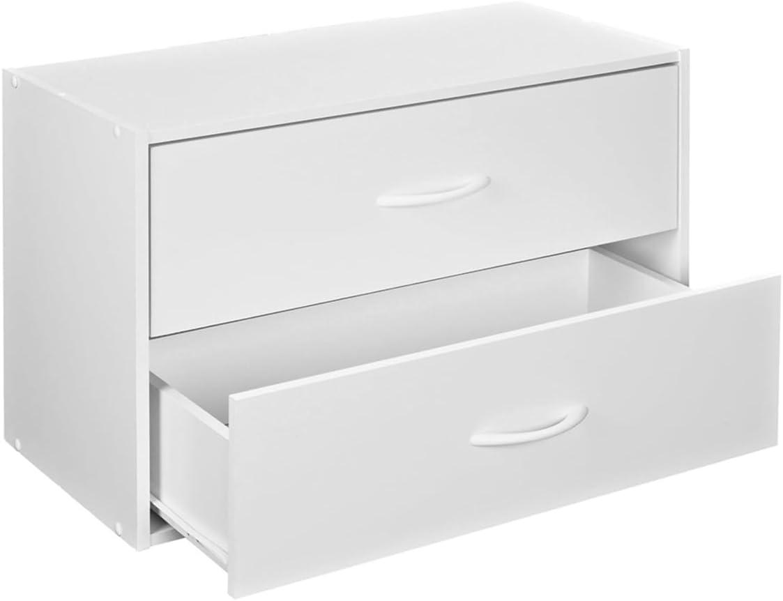 imageClosetMaid 1566 Stackable 2Drawer Horizontal Organizer White