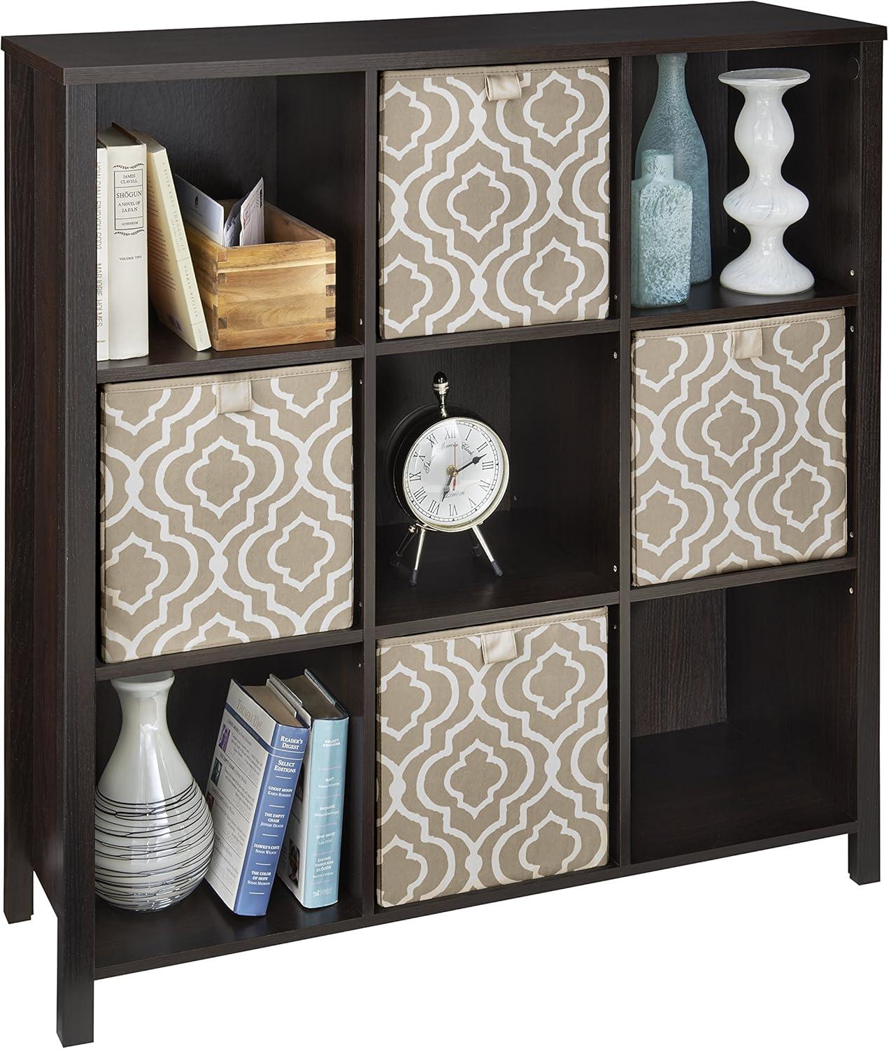 imageClosetMaid 16053 Premium Adjustable 6Cube Organizer Weathered OakBlack Walnut