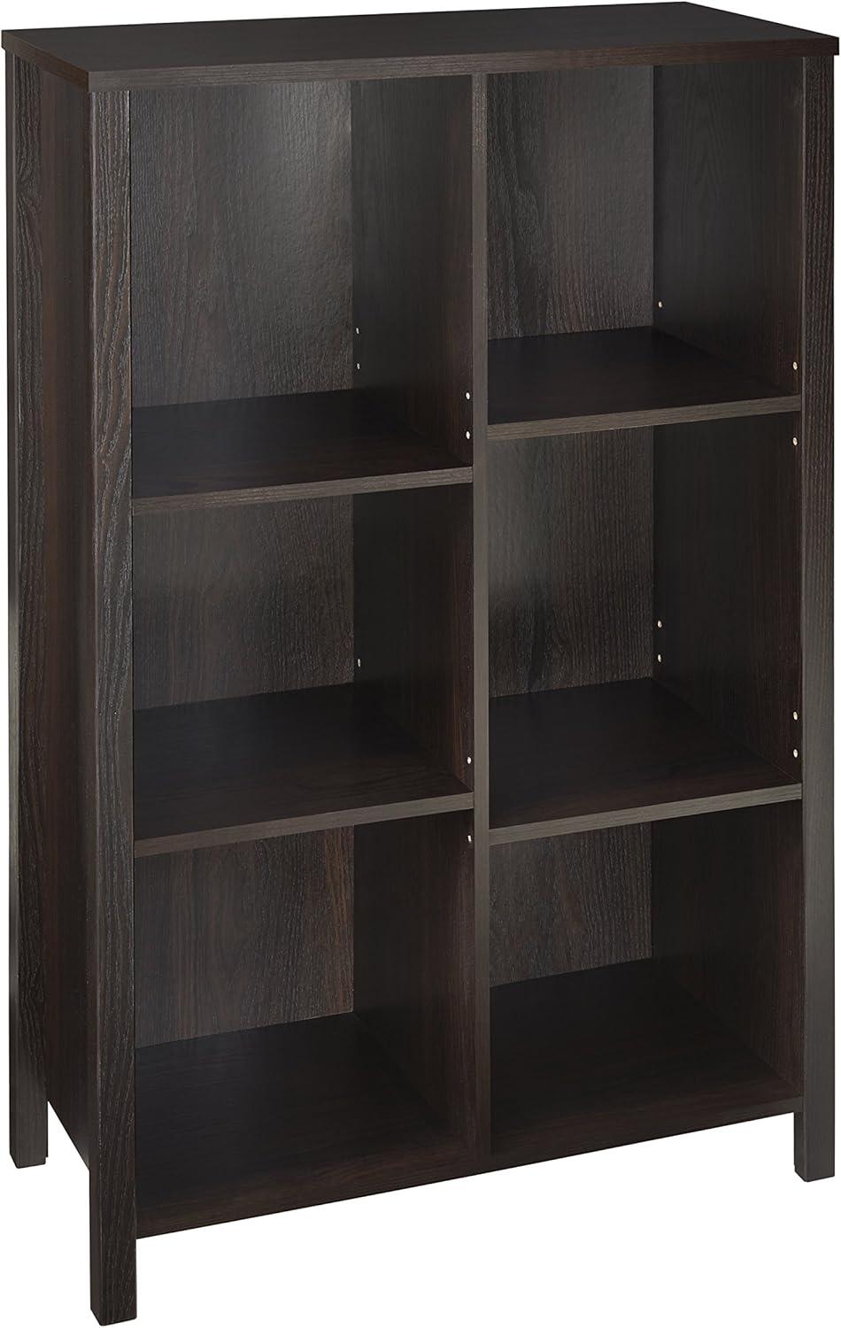 imageClosetMaid 16053 Premium Adjustable 6Cube Organizer Weathered OakBlack Walnut