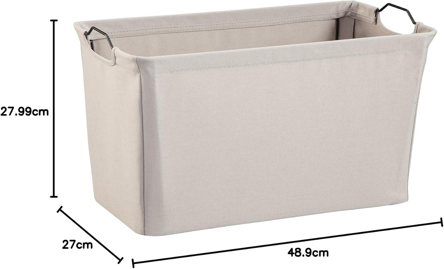 imageClosetMaid 1623 Wide Wire Frame Fabric Bin Light GrayLight Gray