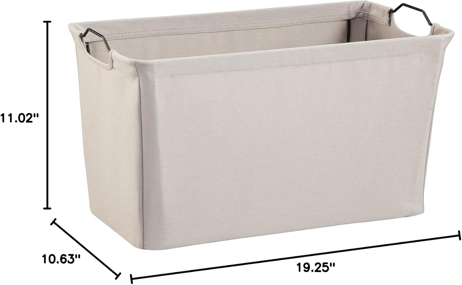imageClosetMaid 1623 Wide Wire Frame Fabric Bin Light GrayLight Gray