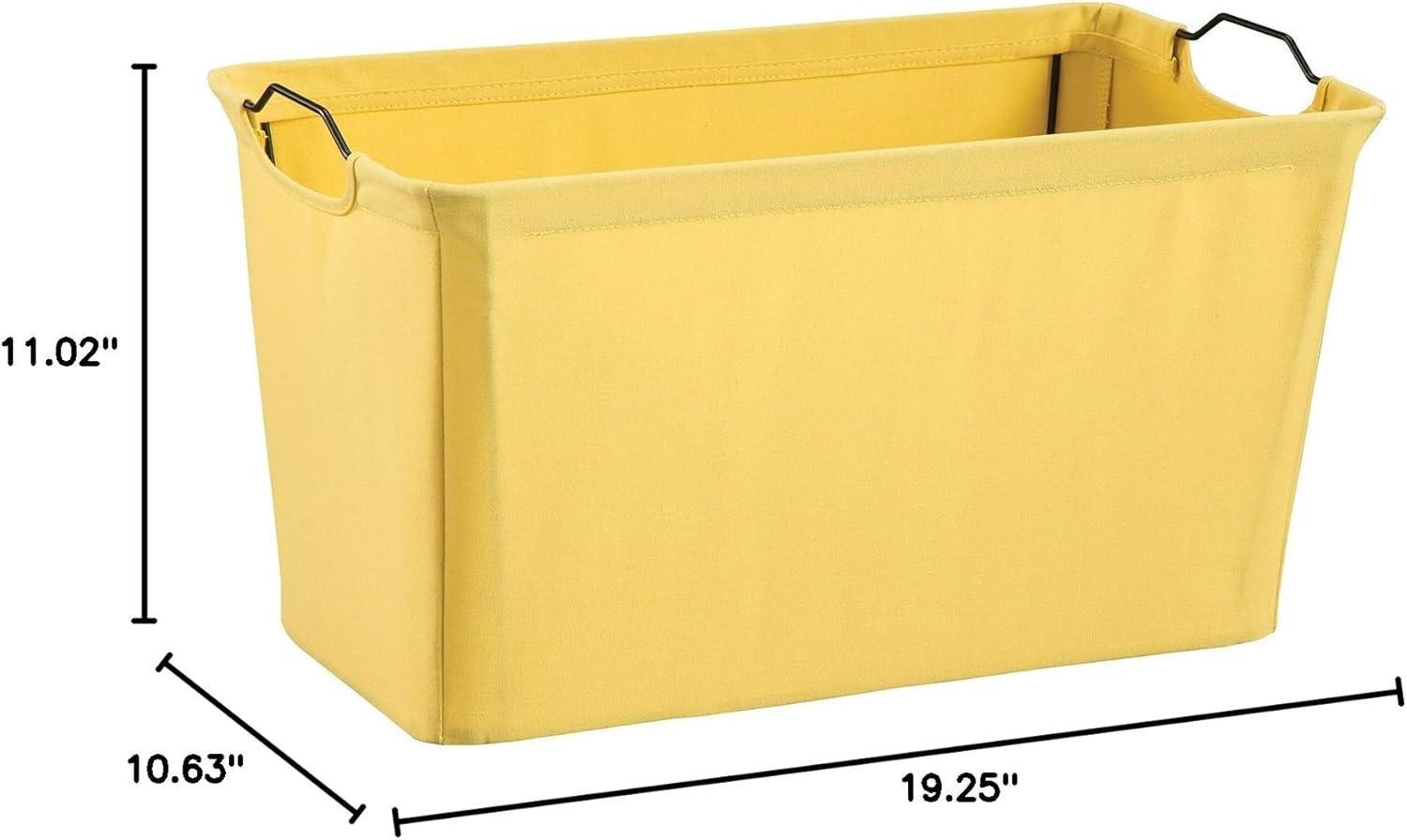 imageClosetMaid 1623 Wide Wire Frame Fabric Bin Light GrayYellow