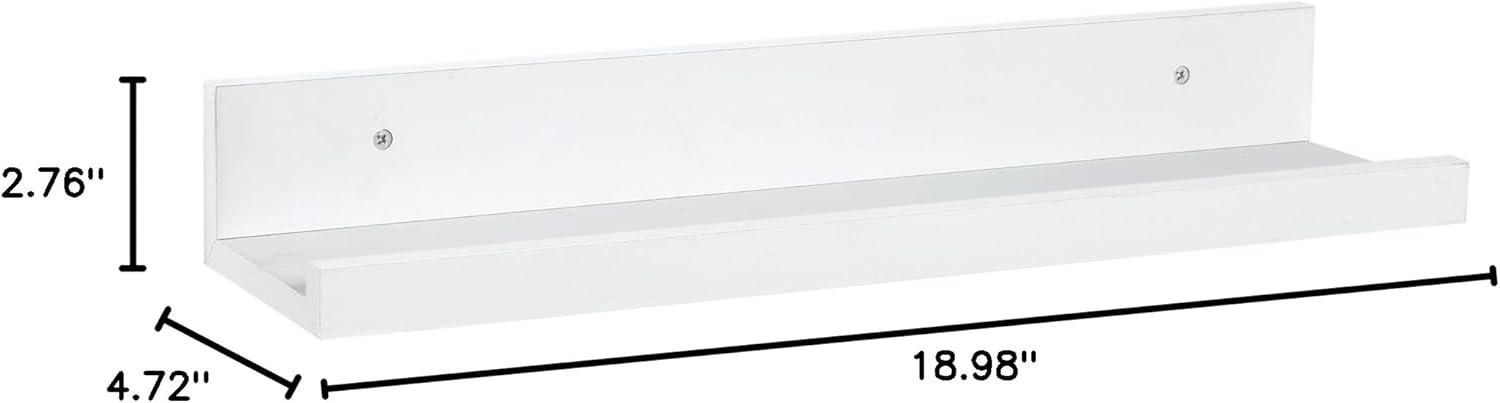 imageClosetMaid 1657 Floating Wall Shelf White 19InchWhite