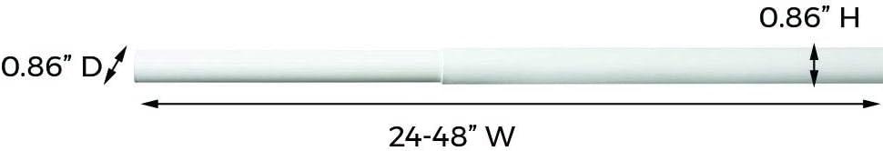 imageClosetMaid 2052 SuperSlide Adjustable Hanging Rod 6 to 8 White2 x 4