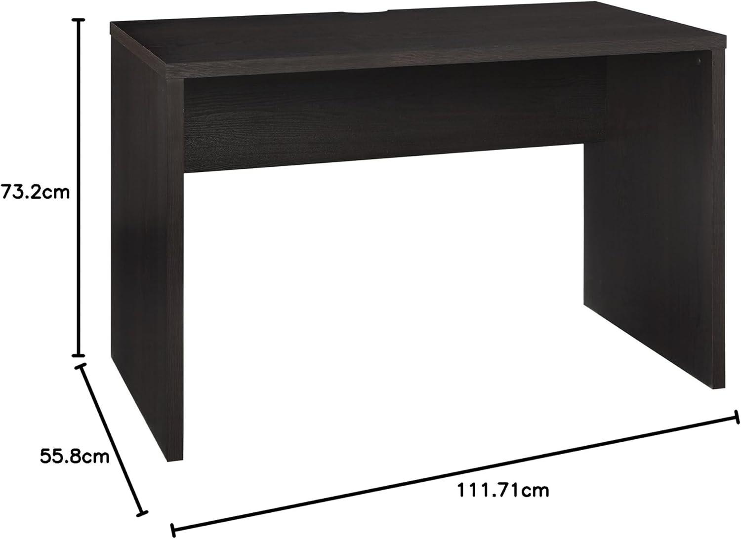 imageClosetMaid 438 in W Home Office Desk for Computer Laptop Writing Study with Modern Simple Style Black Walnut Wood FinishBlack Walnut