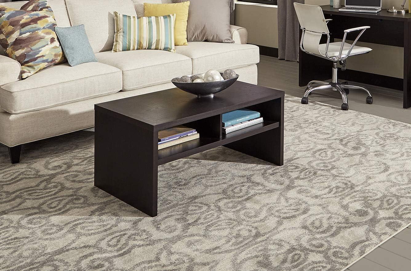 imageClosetMaid 438 in W Home Office Desk for Computer Laptop Writing Study with Modern Simple Style Black Walnut Wood FinishBlack Walnut