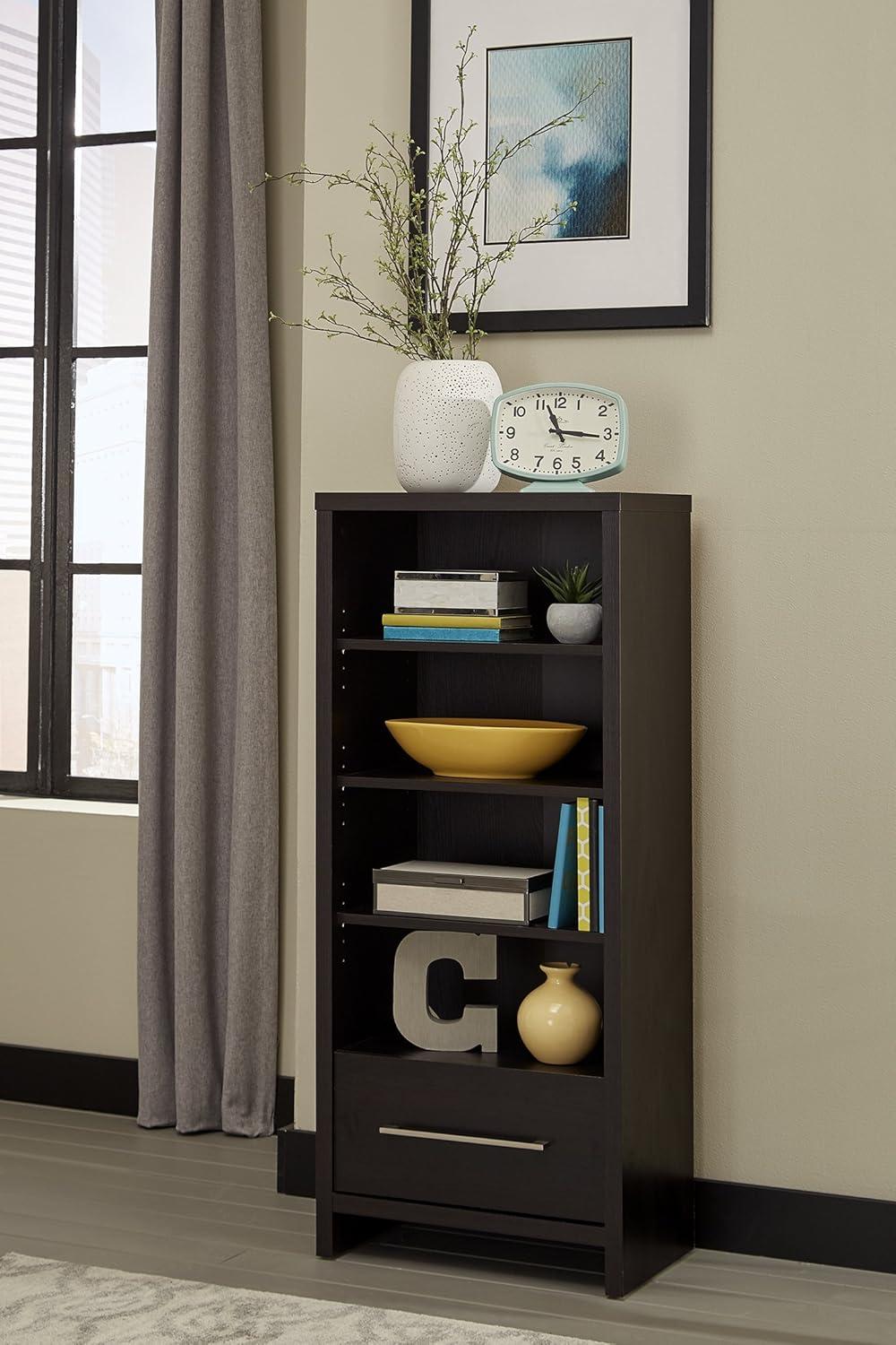 imageClosetMaid 438 in W Home Office Desk for Computer Laptop Writing Study with Modern Simple Style Black Walnut Wood FinishBlack Walnut