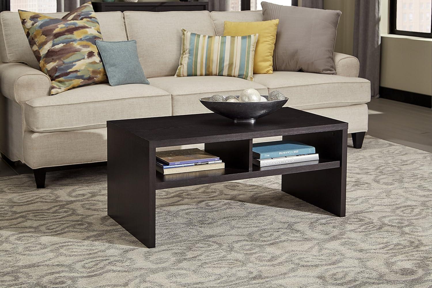 imageClosetMaid 438 in W Home Office Desk for Computer Laptop Writing Study with Modern Simple Style Black Walnut Wood FinishBlack Walnut