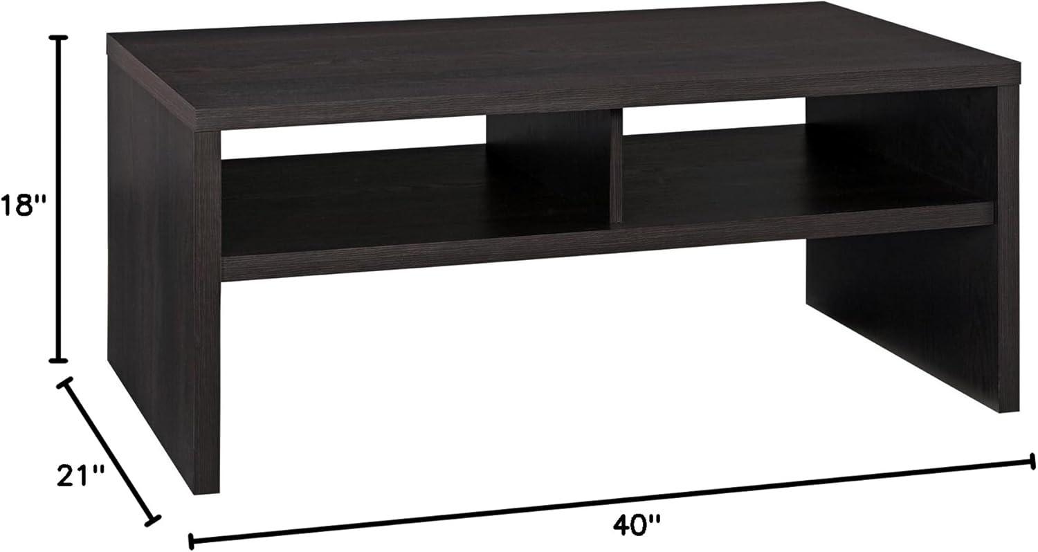 imageClosetMaid 438 in W Home Office Desk for Computer Laptop Writing Study with Modern Simple Style Black Walnut Wood FinishBlack Walnut