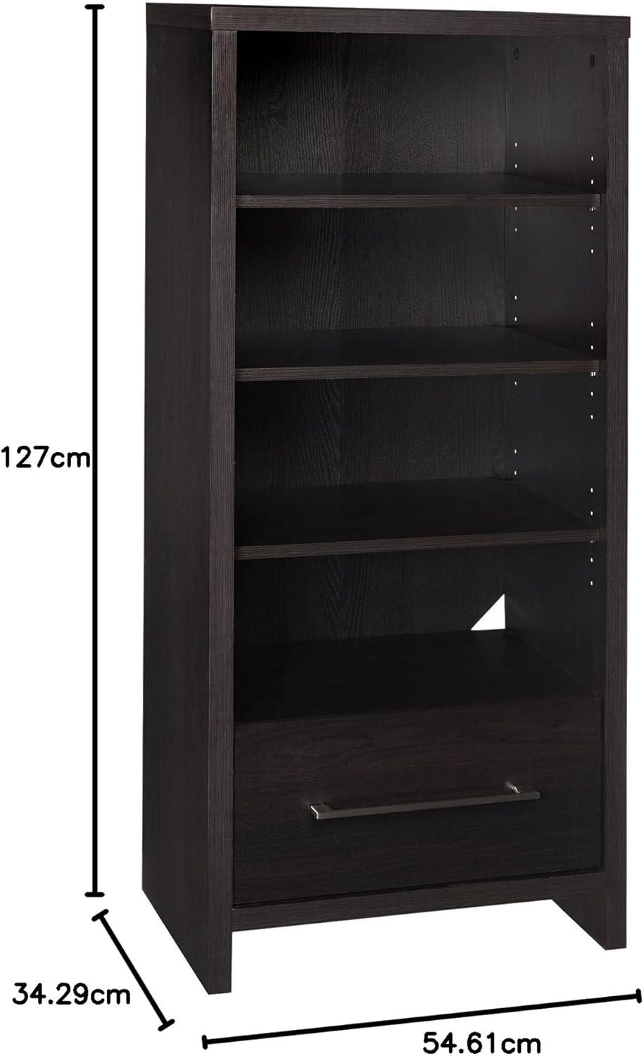 imageClosetMaid 438 in W Home Office Desk for Computer Laptop Writing Study with Modern Simple Style Black Walnut Wood FinishBlack Walnut