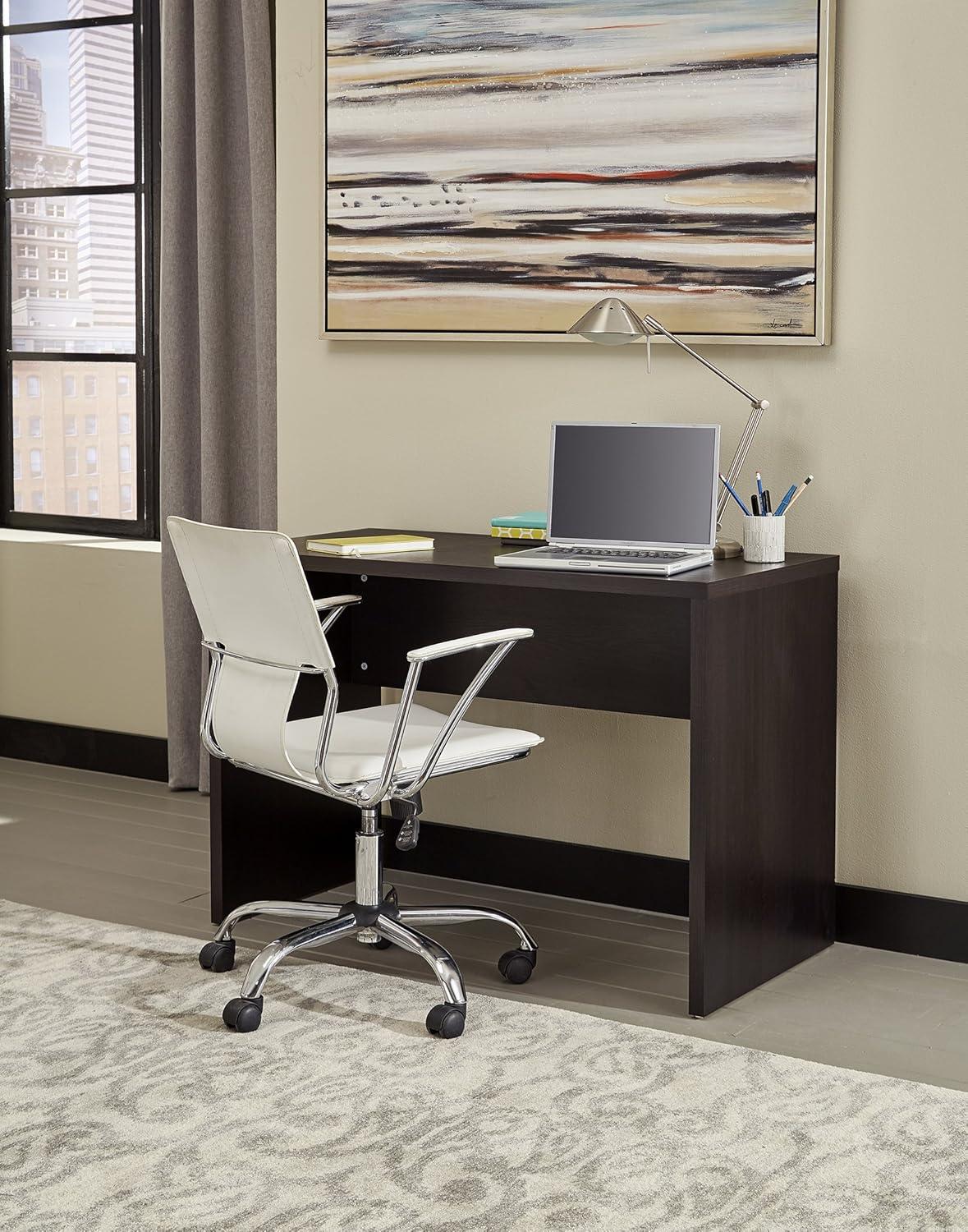 imageClosetMaid 438 in W Home Office Desk for Computer Laptop Writing Study with Modern Simple Style Black Walnut Wood FinishBlack Walnut