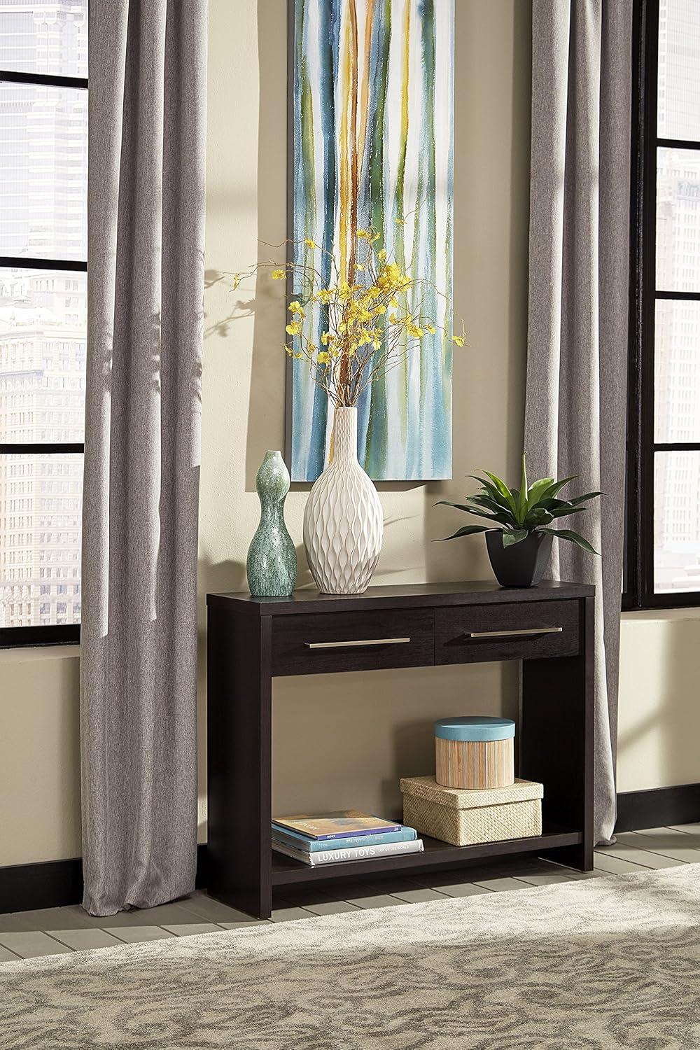 imageClosetMaid 438 in W Home Office Desk for Computer Laptop Writing Study with Modern Simple Style Black Walnut Wood FinishBlack Walnut