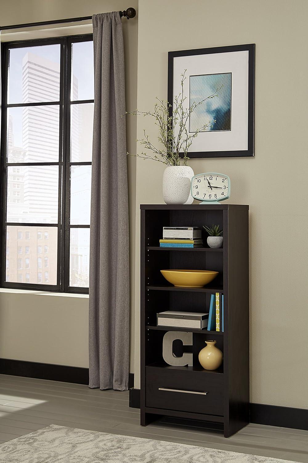 imageClosetMaid 438 in W Home Office Desk for Computer Laptop Writing Study with Modern Simple Style Black Walnut Wood FinishBlack Walnut