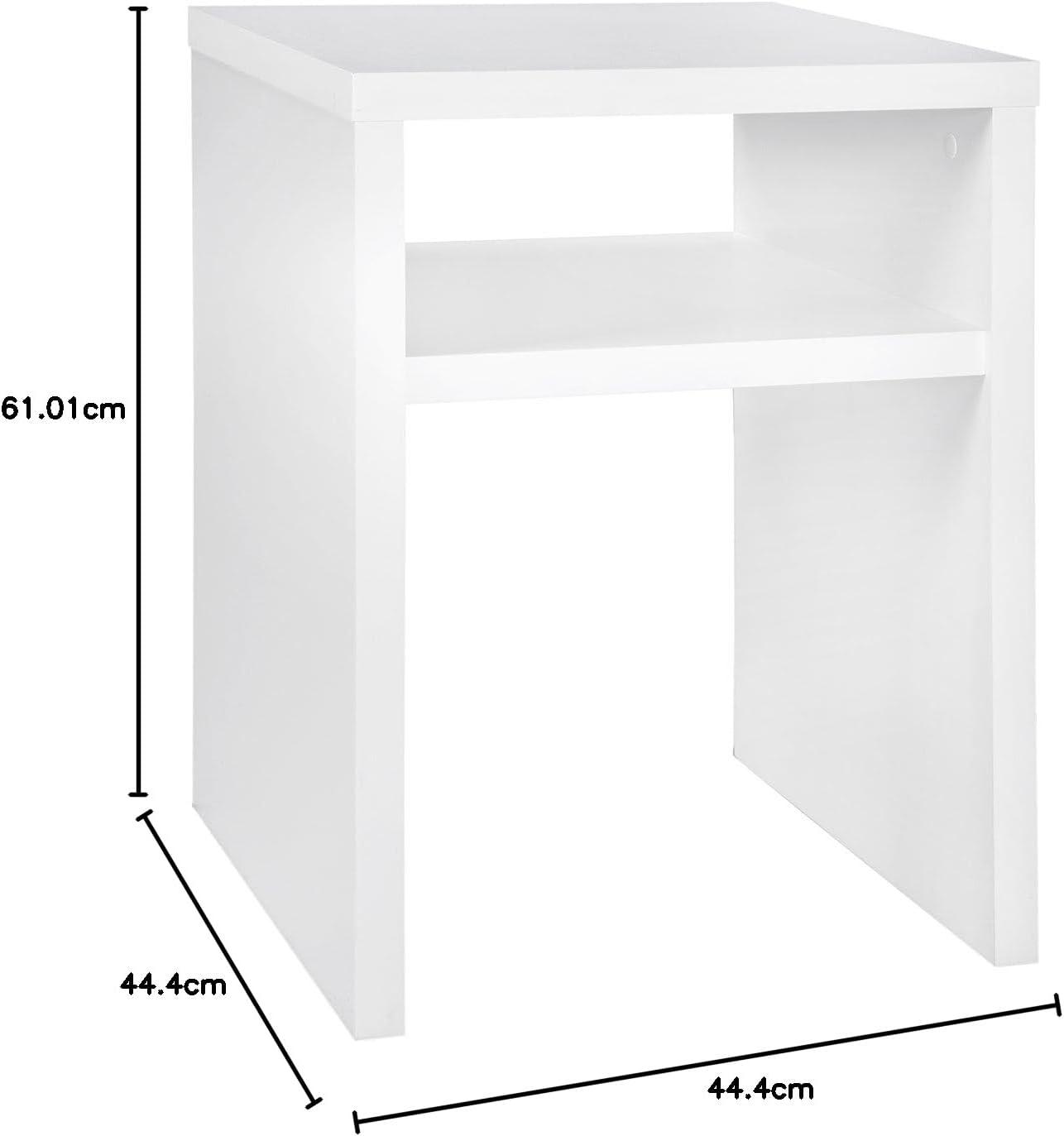 imageClosetMaid 438 in W Home Office Desk for Computer Laptop Writing Study with Modern Simple Style Black Walnut Wood FinishWhite