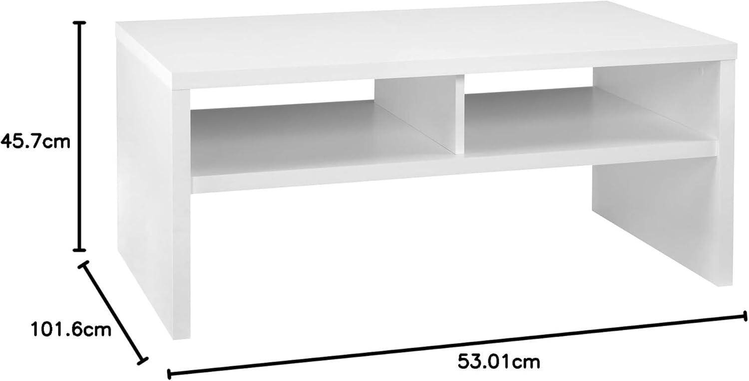 imageClosetMaid 438 in W Home Office Desk for Computer Laptop Writing Study with Modern Simple Style Black Walnut Wood FinishWhite