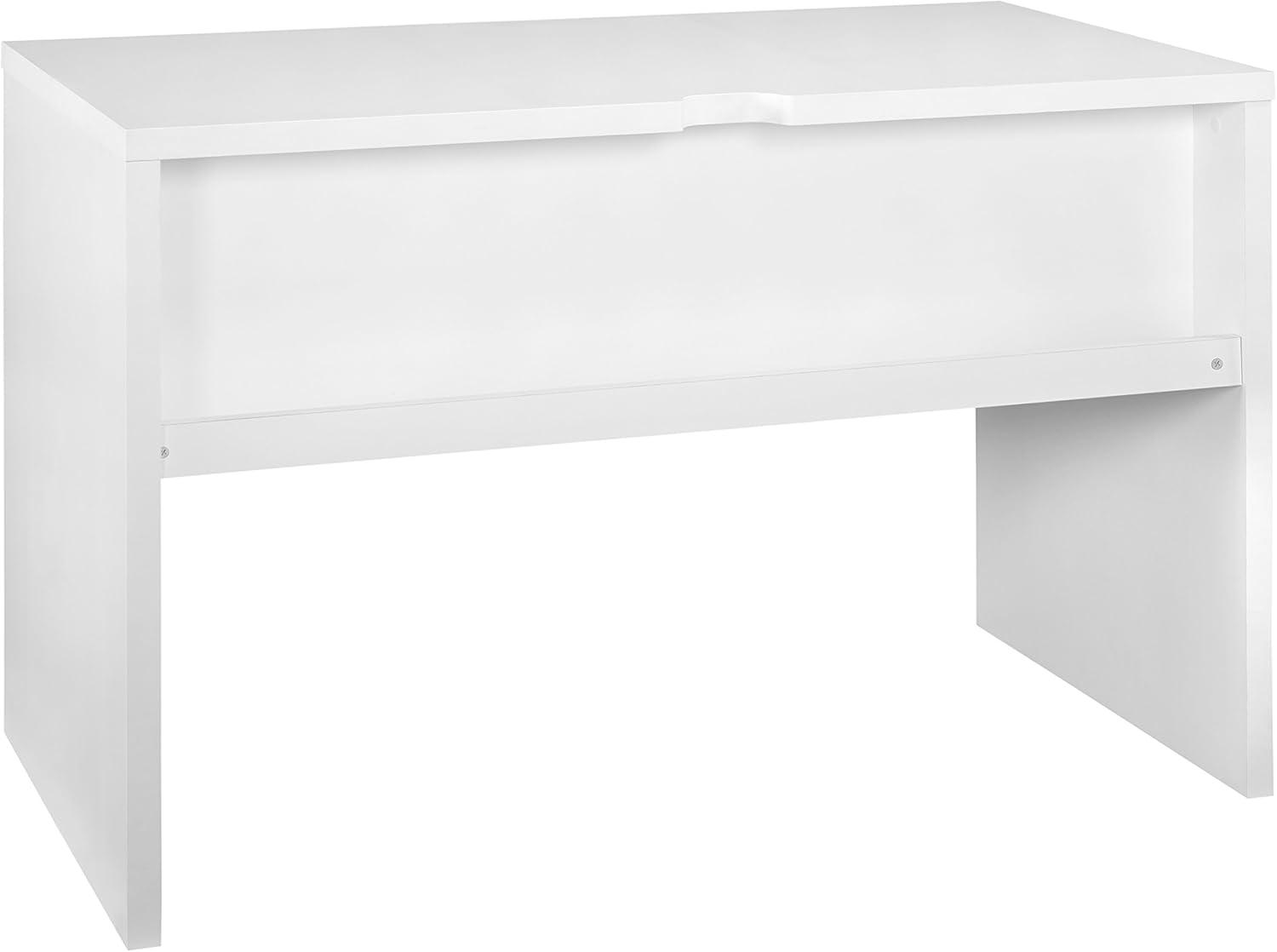 imageClosetMaid 438 in W Home Office Desk for Computer Laptop Writing Study with Modern Simple Style Black Walnut Wood FinishWhite