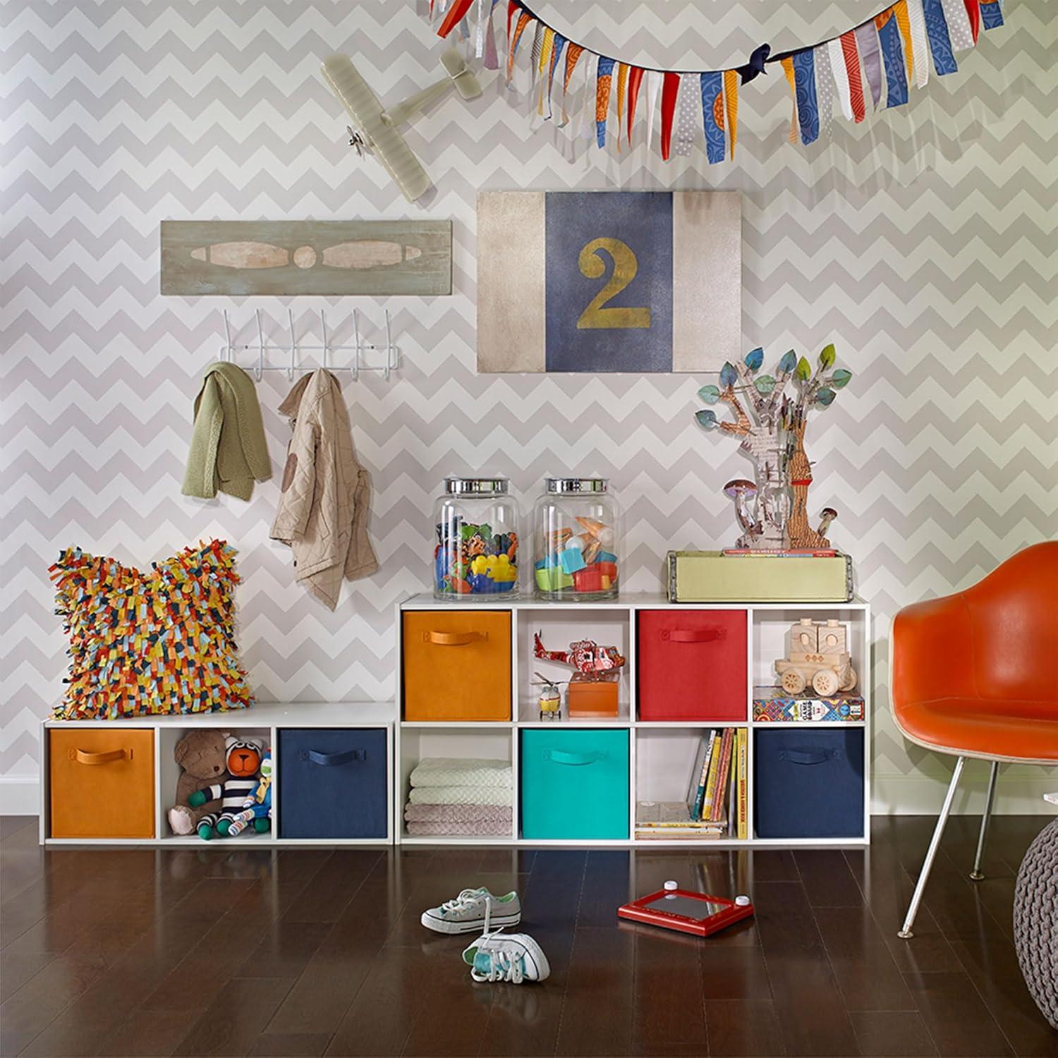 imageClosetMaid 5879 Cubeicals Fabric Drawer Light BlueFiesta Orange