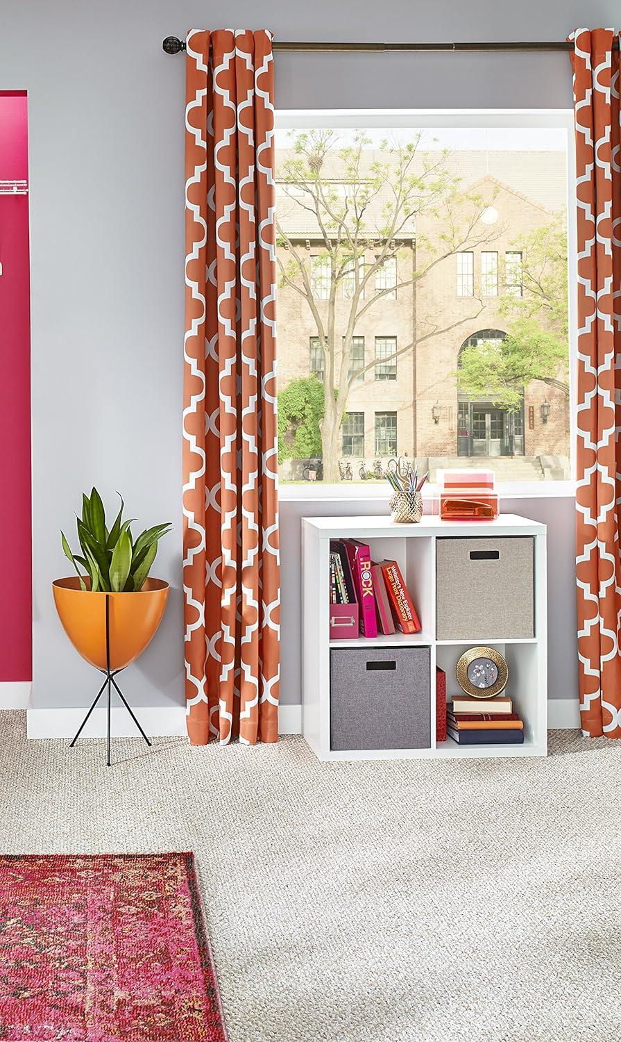 imageClosetMaid 6 Cube Storage Shelf Organizer Bookshelf with Back Panel Easy Assembly Wood White FinishWhite