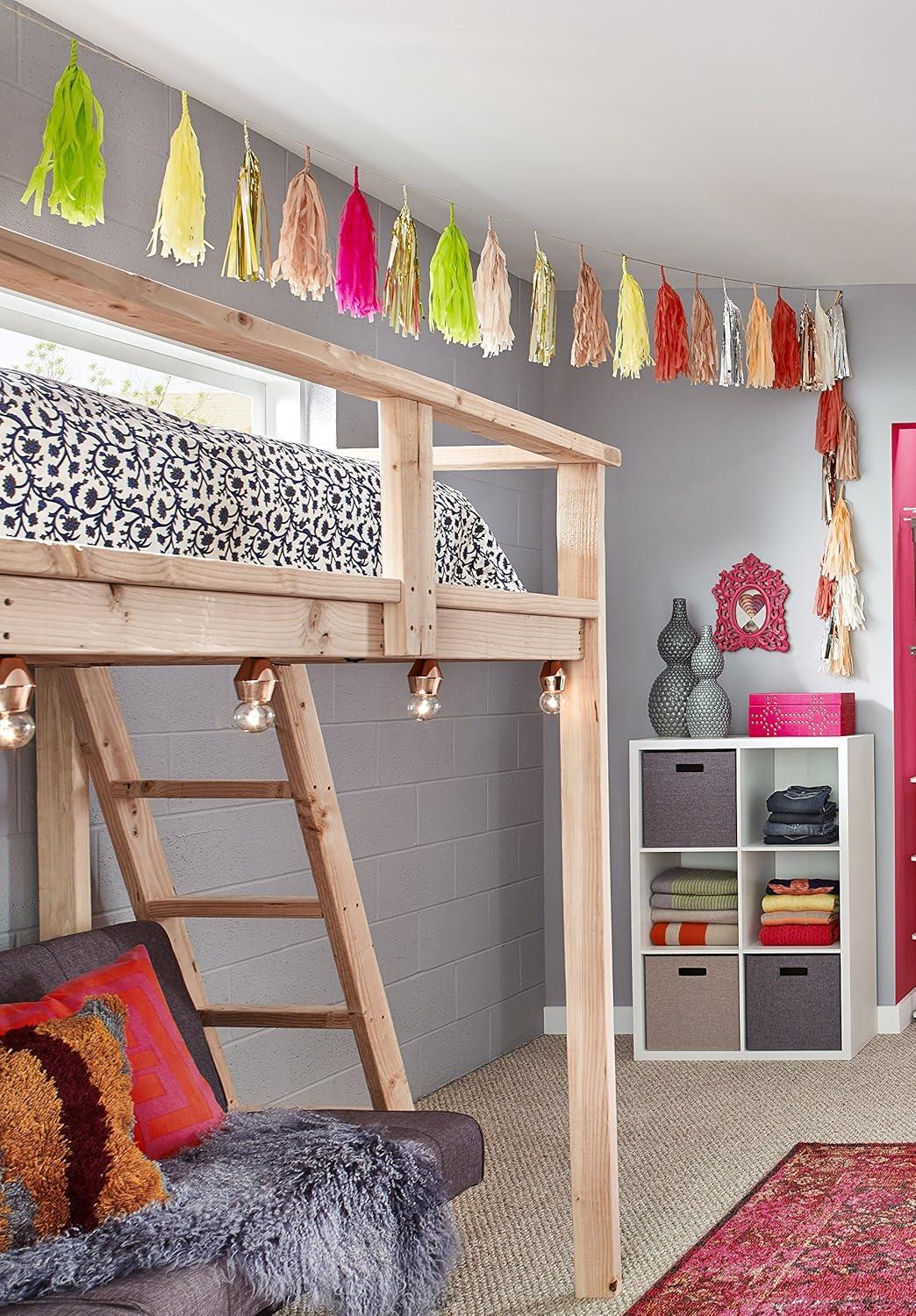 imageClosetMaid 6 Cube Storage Shelf Organizer Bookshelf with Back Panel Easy Assembly Wood White FinishWhite