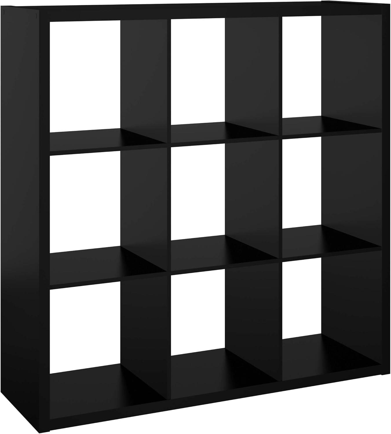 imageClosetMaid 6 Cube Storage Shelf Organizer Bookshelf with Open Back Vertical or Horizontal Easy Assembly Wood White FinishBlack