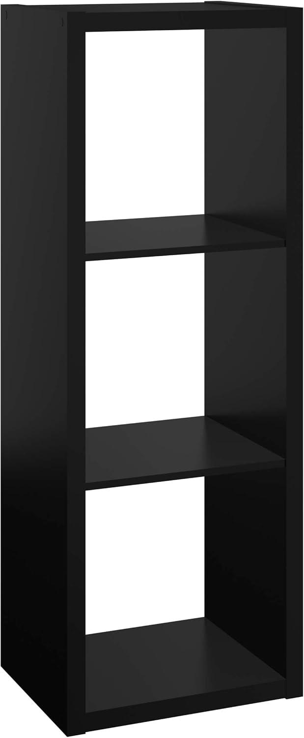 imageClosetMaid 6 Cube Storage Shelf Organizer Bookshelf with Open Back Vertical or Horizontal Easy Assembly Wood White FinishBlack