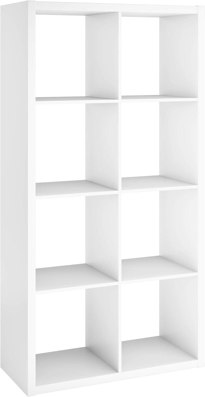 imageClosetMaid 6 Cube Storage Shelf Organizer Bookshelf with Open Back Vertical or Horizontal Easy Assembly Wood White FinishWhite