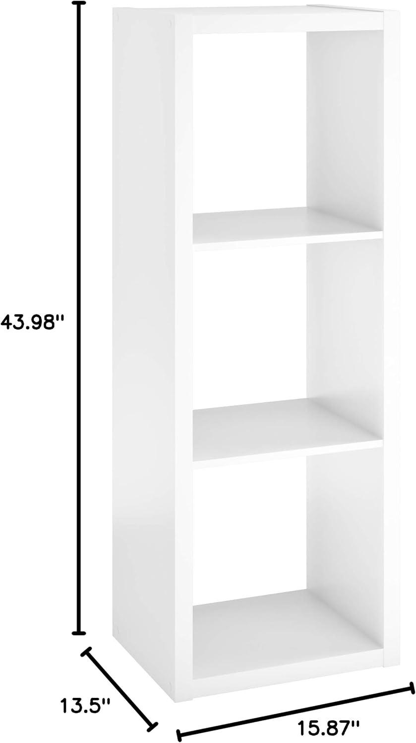 imageClosetMaid 6 Cube Storage Shelf Organizer Bookshelf with Open Back Vertical or Horizontal Easy Assembly Wood White FinishWhite