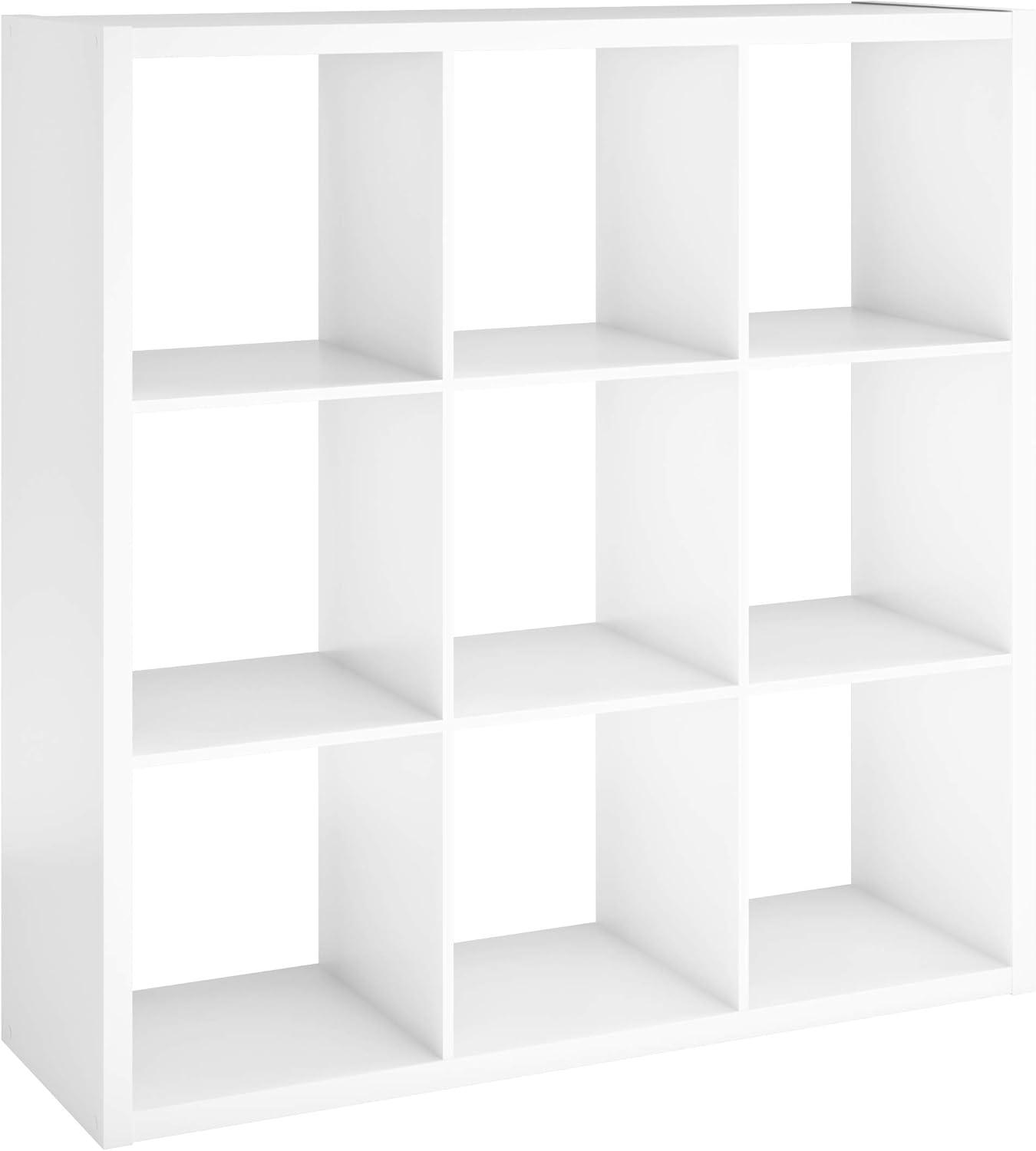 imageClosetMaid 6 Cube Storage Shelf Organizer Bookshelf with Open Back Vertical or Horizontal Easy Assembly Wood White FinishWhite