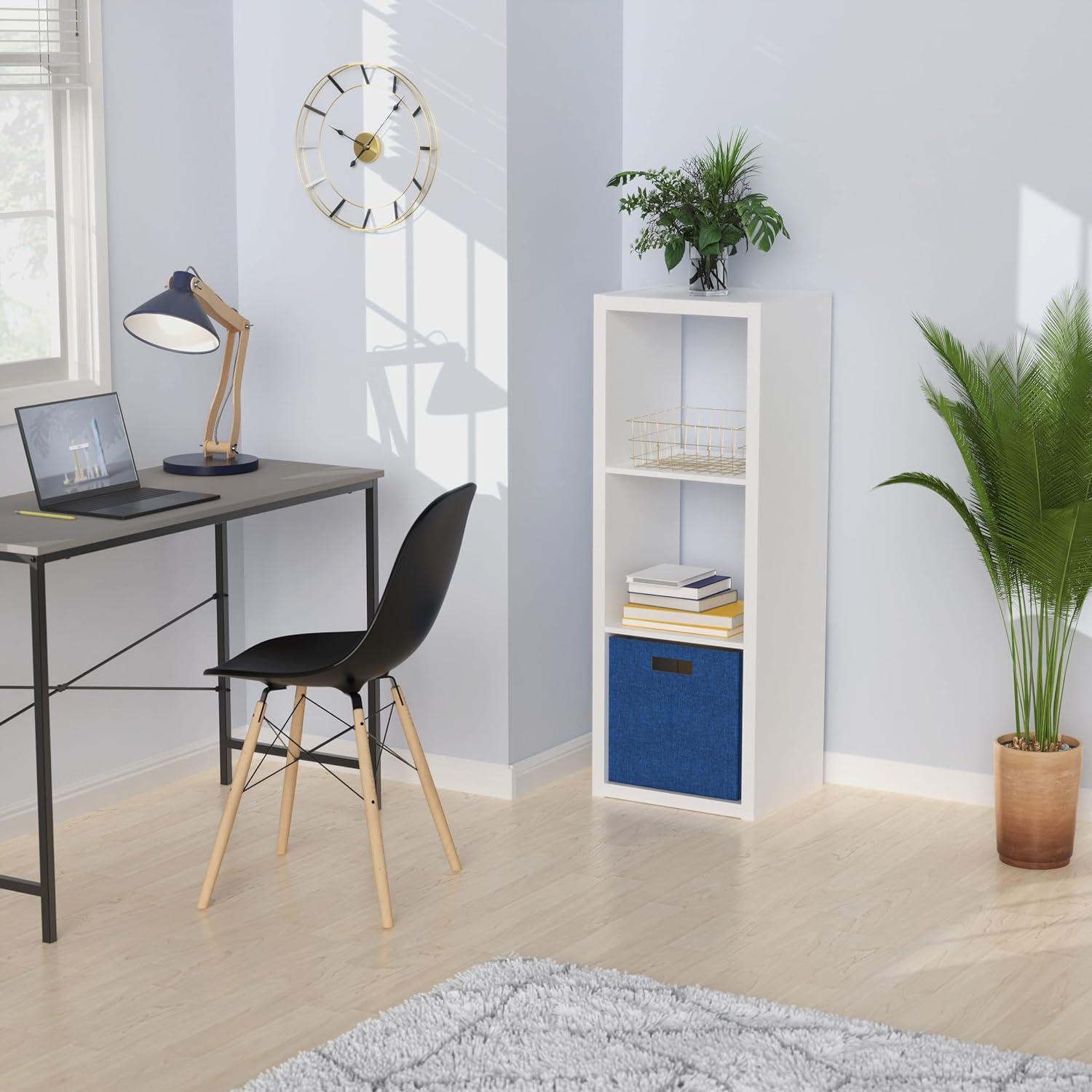 imageClosetMaid 6 Cube Storage Shelf Organizer Bookshelf with Open Back Vertical or Horizontal Easy Assembly Wood White FinishWhite