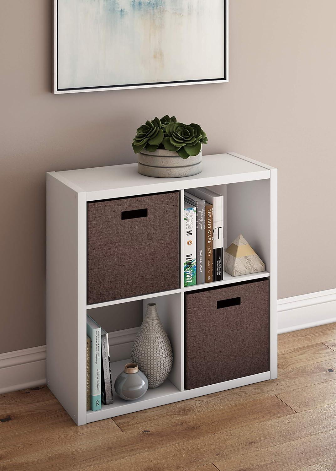 imageClosetMaid 6 Cube Storage Shelf Organizer Bookshelf with Open Back Vertical or Horizontal Easy Assembly Wood White FinishWhite