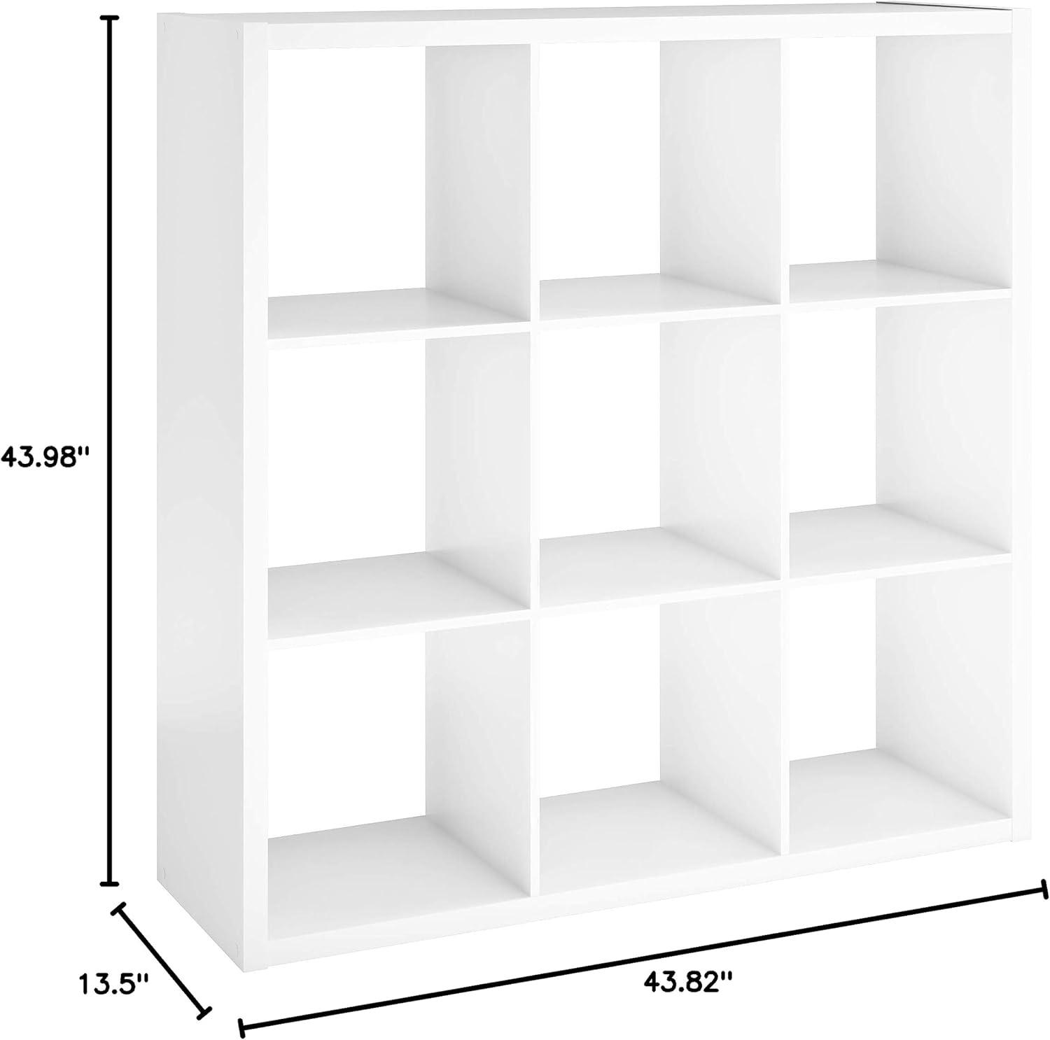 imageClosetMaid 6 Cube Storage Shelf Organizer Bookshelf with Open Back Vertical or Horizontal Easy Assembly Wood White FinishWhite