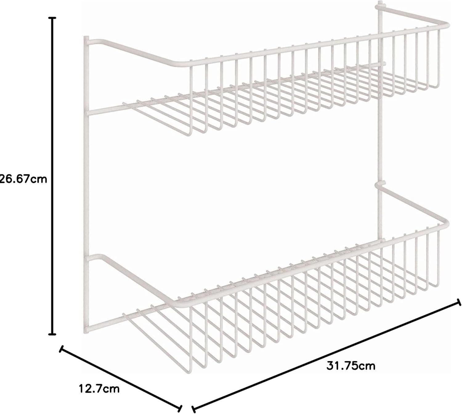 imageClosetMaid 8033 4Tier Wall Rack 18Inch Wide White12Inch Wide