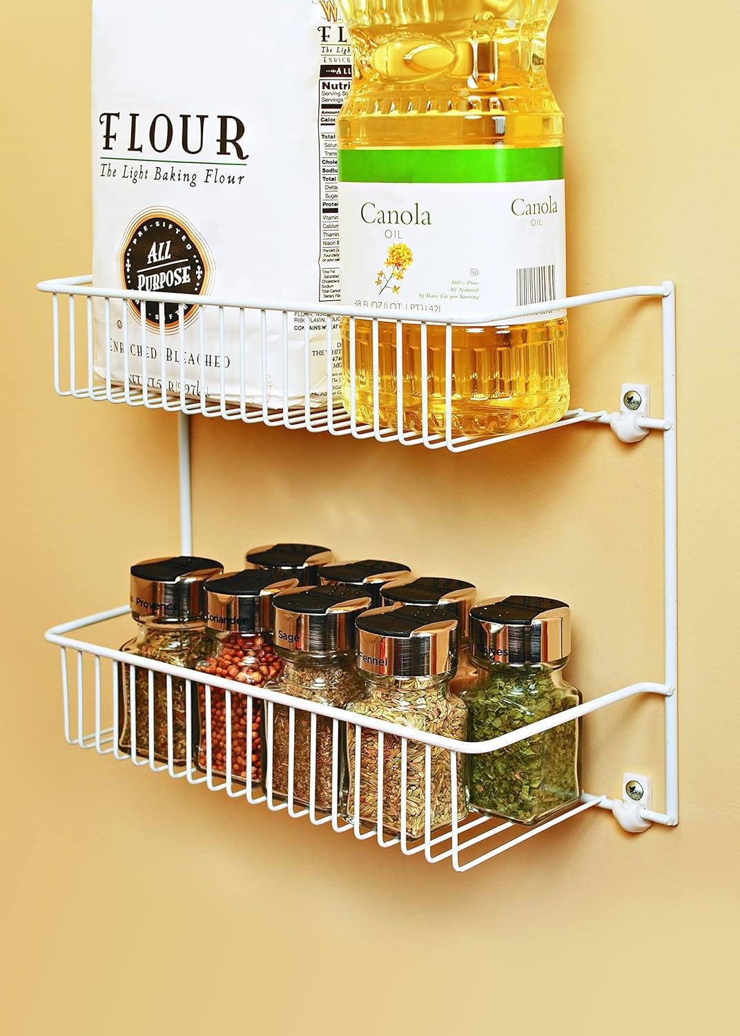 imageClosetMaid 8033 4Tier Wall Rack 18Inch Wide White12Inch Wide