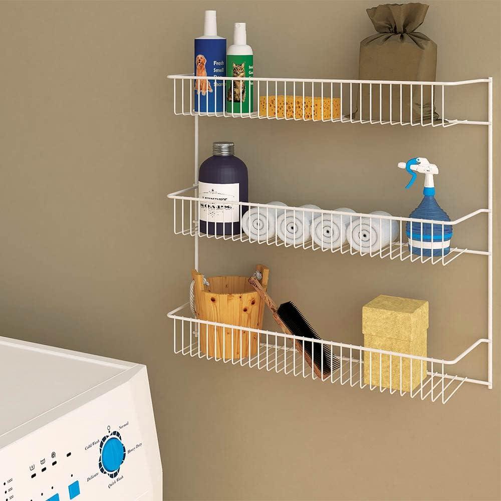 imageClosetMaid 8033 4Tier Wall Rack 18Inch Wide White18Inch Wide