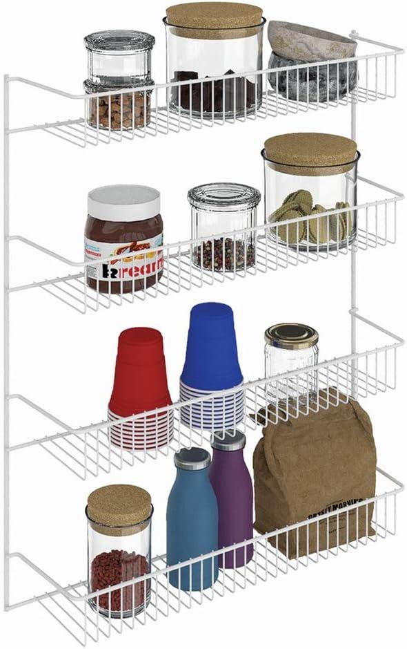 imageClosetMaid 8033 4Tier Wall Rack 18Inch Wide White18Inch Wide