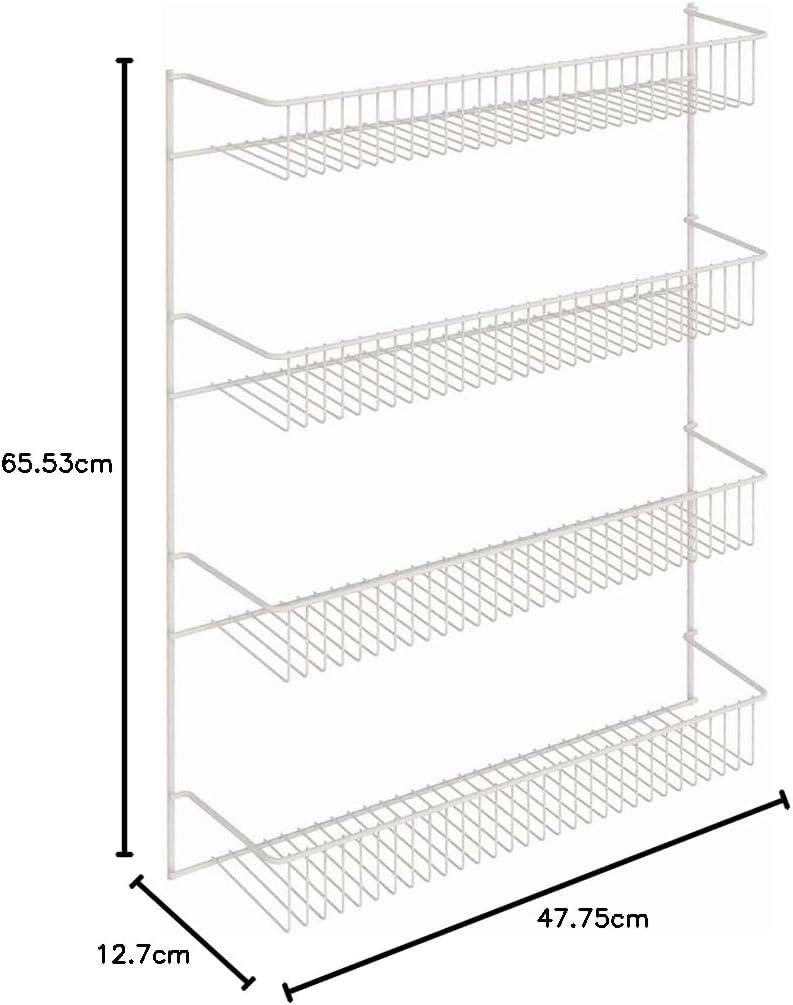 imageClosetMaid 8033 4Tier Wall Rack 18Inch Wide White18Inch Wide