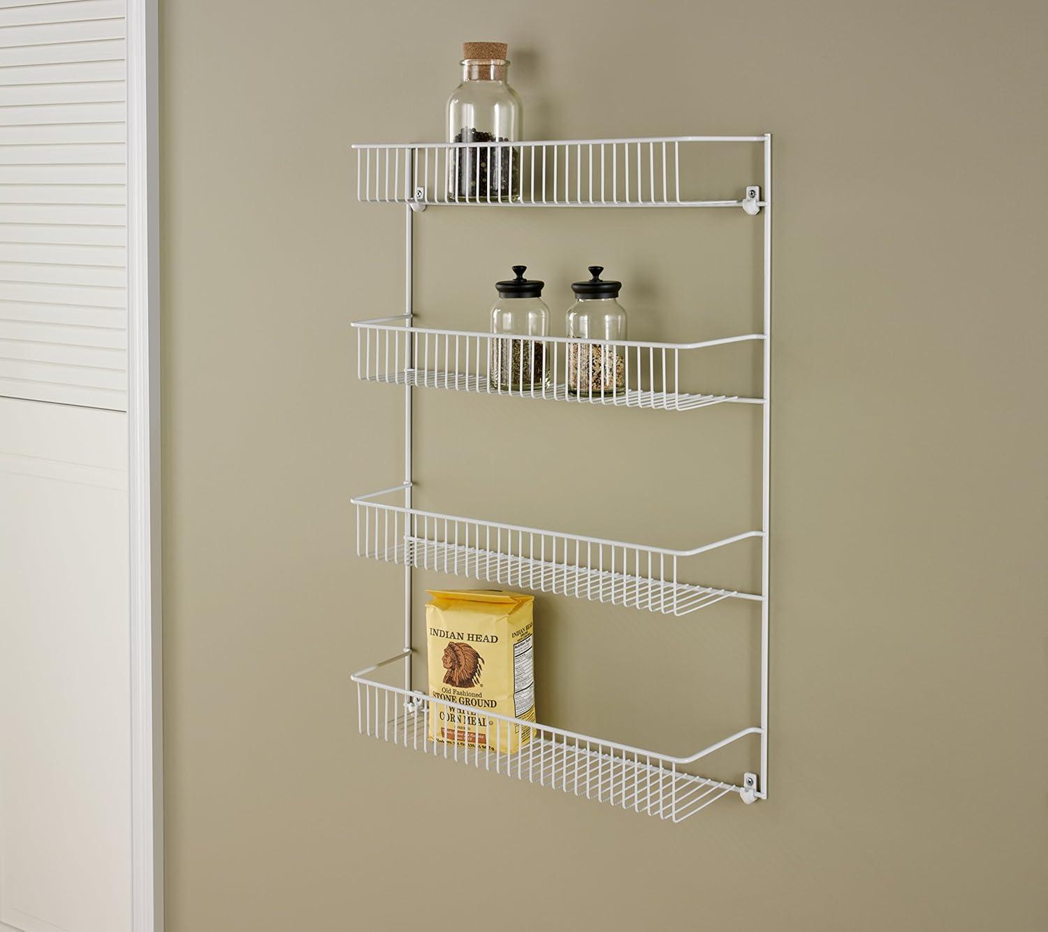 imageClosetMaid 8033 4Tier Wall Rack 18Inch Wide White18Inch Wide
