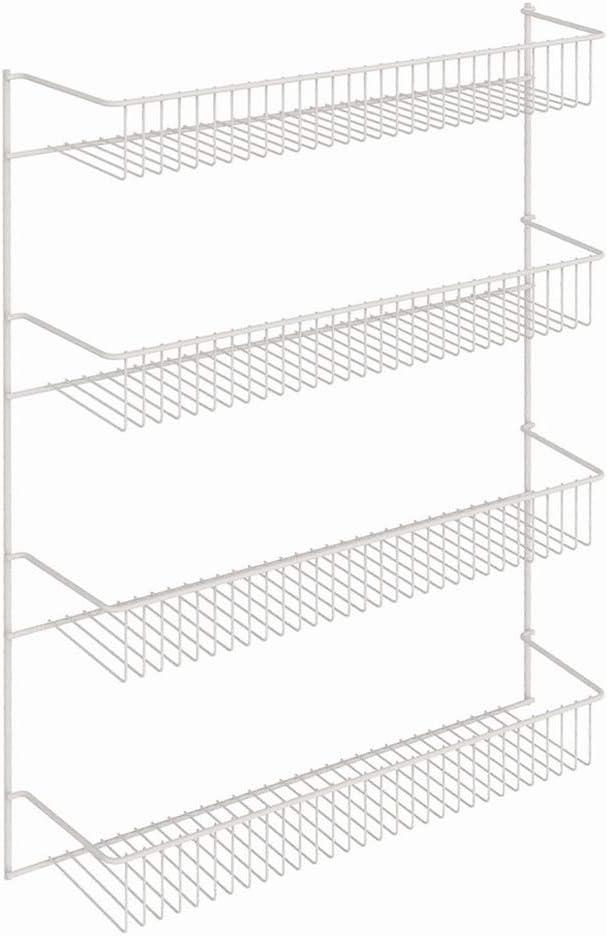 imageClosetMaid 8033 4Tier Wall Rack 18Inch Wide White18Inch Wide