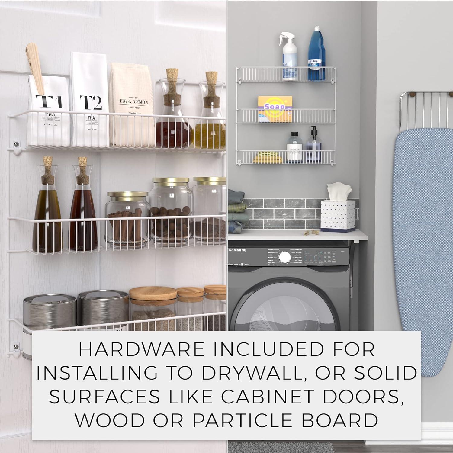 imageClosetMaid 8033 4Tier Wall Rack 18Inch Wide White18Inch Wide Pack of 2