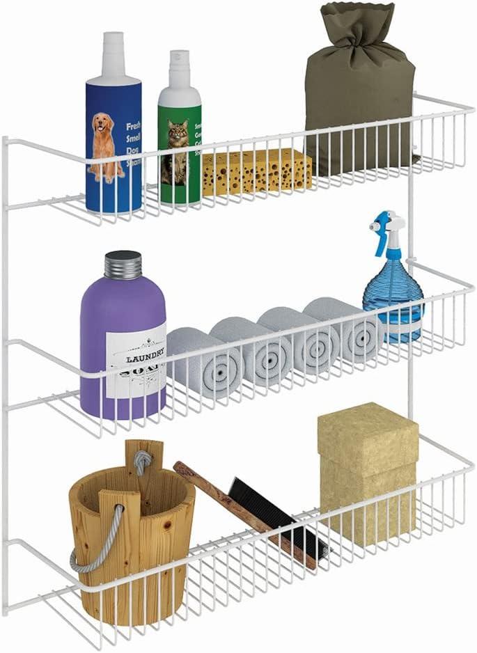 imageClosetMaid 8033 4Tier Wall Rack 18Inch Wide White18Inch Wide Pack of 2