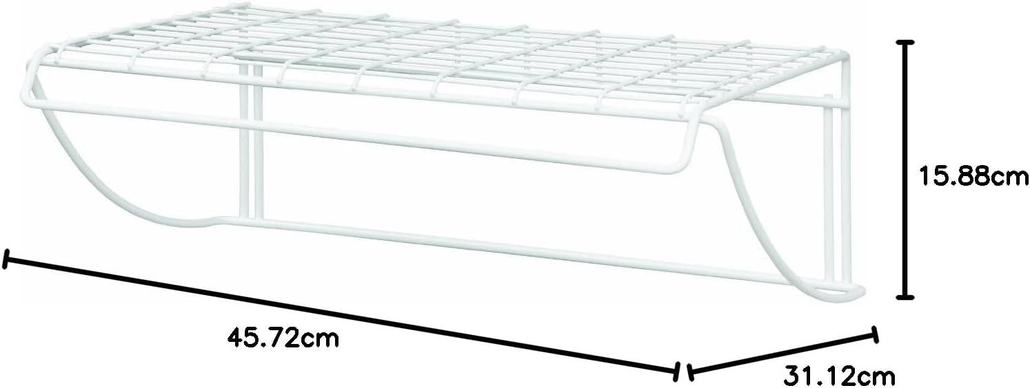 imageClosetMaid 8279 24Inch Wide Laundry Utility Hanger Shelf White18inch