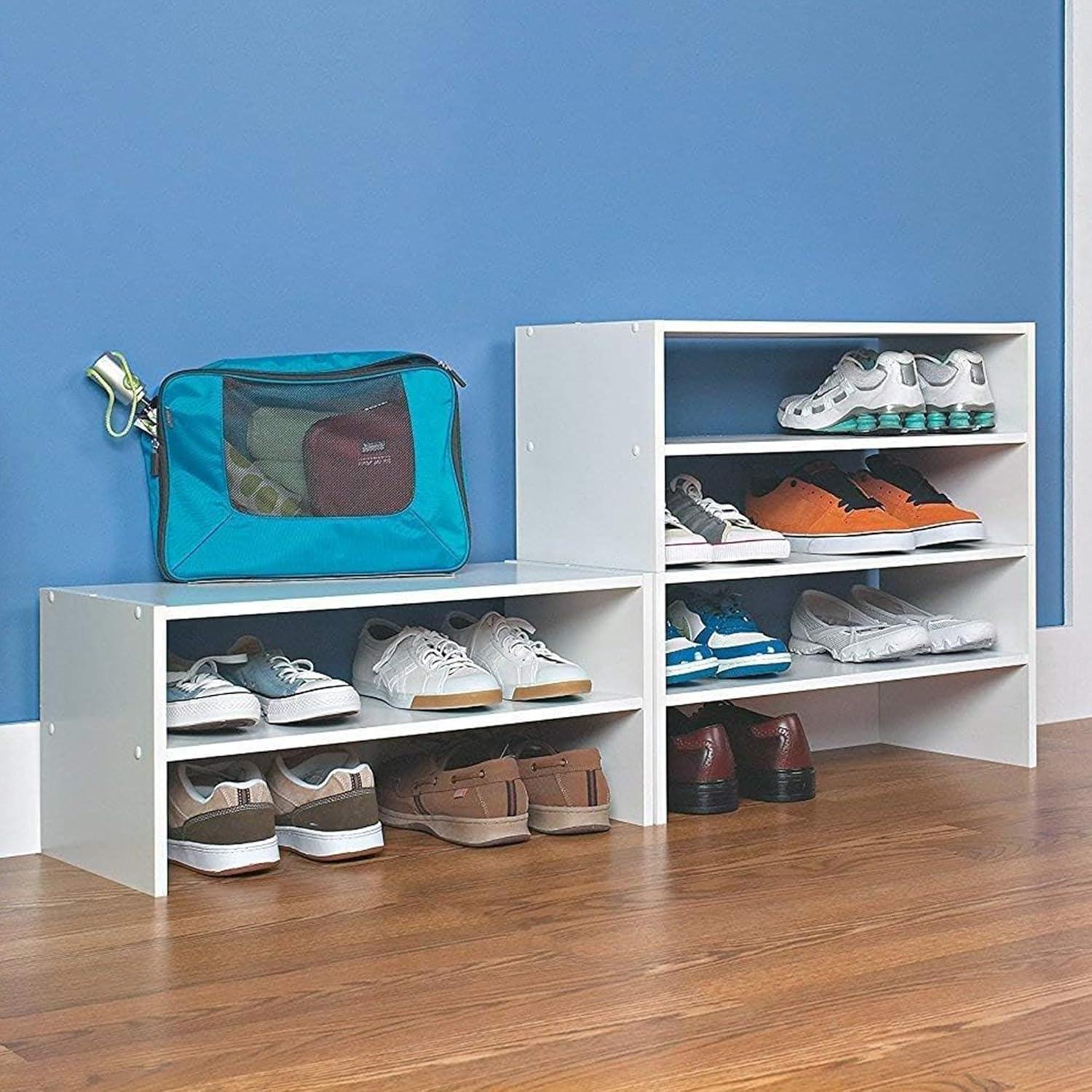 imageClosetMaid 8993 Stackable 24Inch Wide Horizontal Organizer WhiteWhite