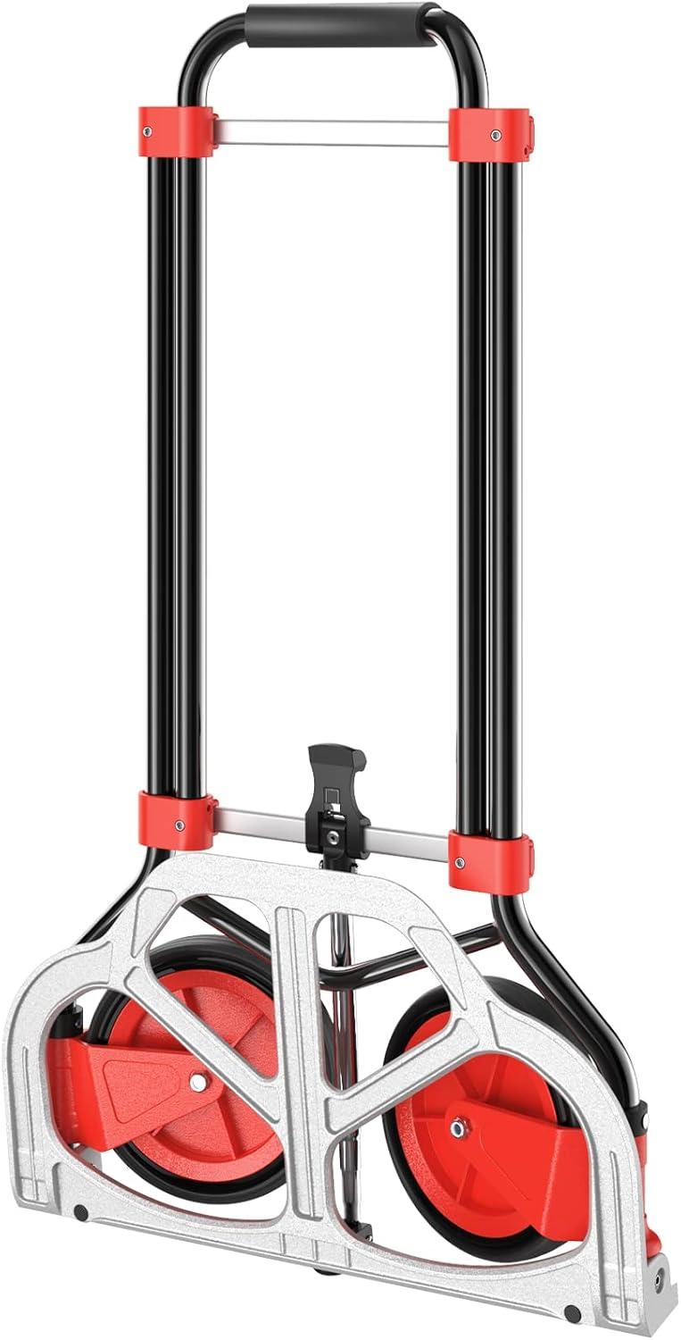 imageClosetMaid Folding Hand Truck Dolly Cart with Telescoping Handle 150 lbs Capacity 20501 Black