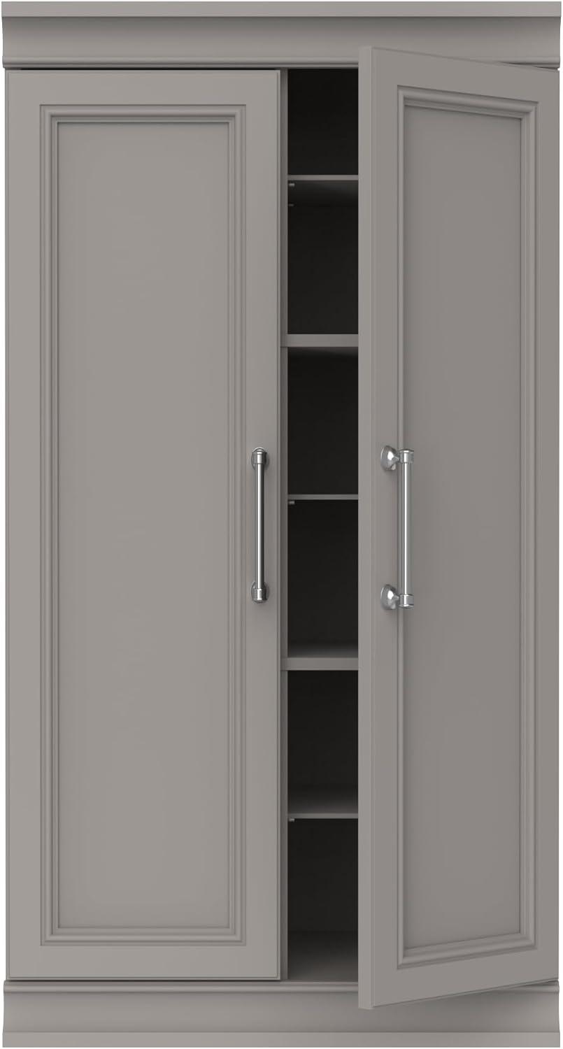 imageClosetMaid Modular Storage 2138inch W 12Shelf Cubby Storage Cabinet with Doors Smoky TaupeSmoky Taupe