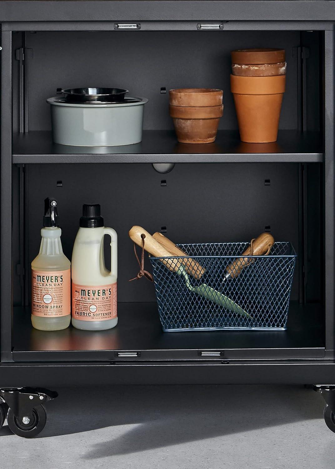 imageClosetMaid ProGarage Garage Storage Cabinets ampamp Workbench Table 3Piece Set Custom Durable Adjustable Steel Construction Black