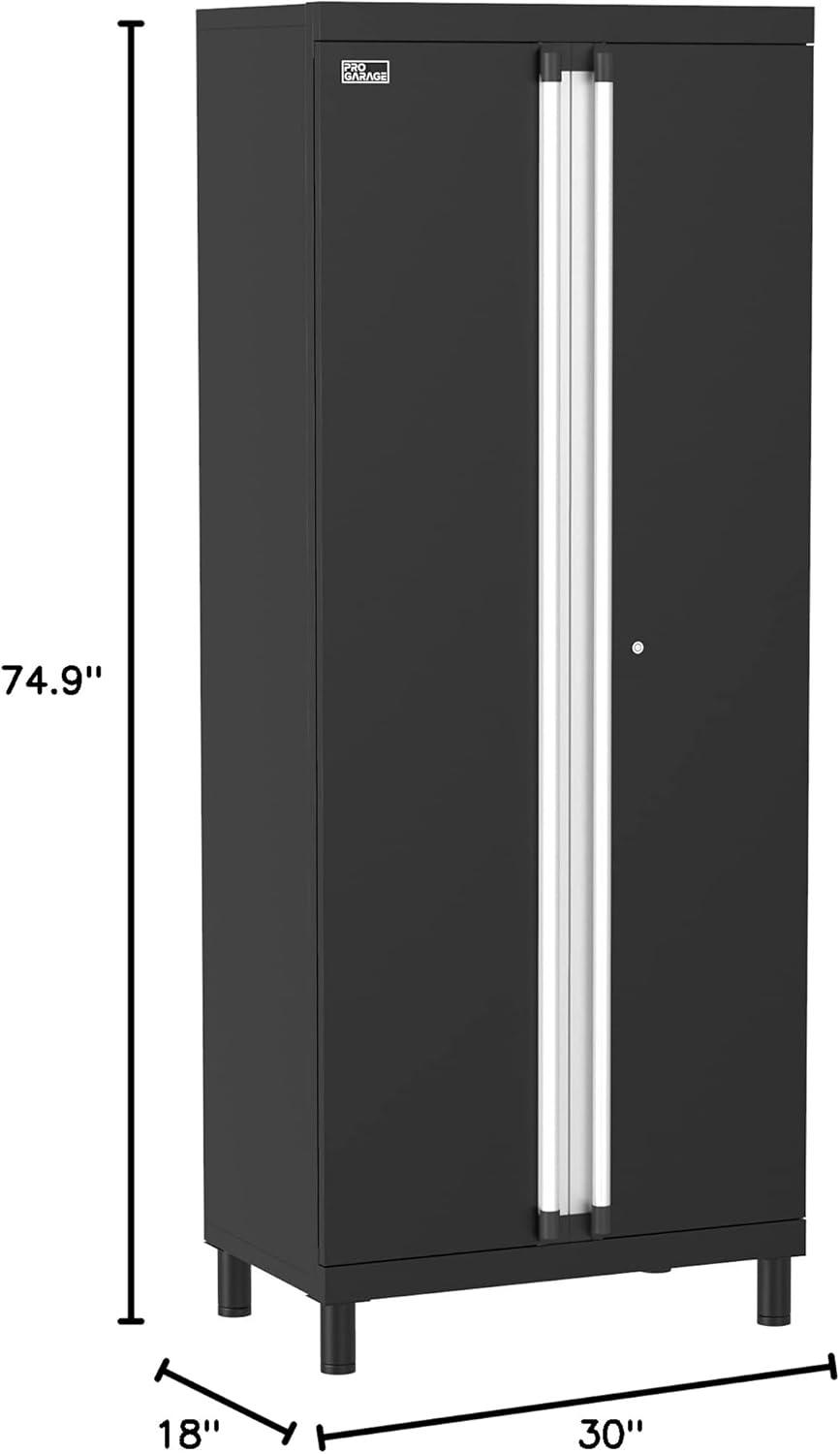 imageClosetMaid ProGarage Tall Cabinet with Two Doors Lock and Adjustable Shelves for Garage Storage Heavy Duty Steel Black