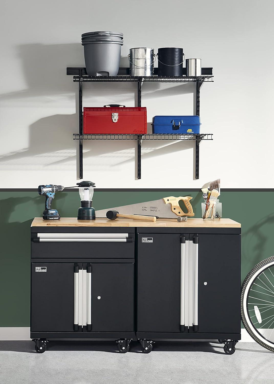 imageClosetMaid ProGarage Workbench Top Heavy Duty Rubberwood Scratch Resistant Durable for Garage or Workshop