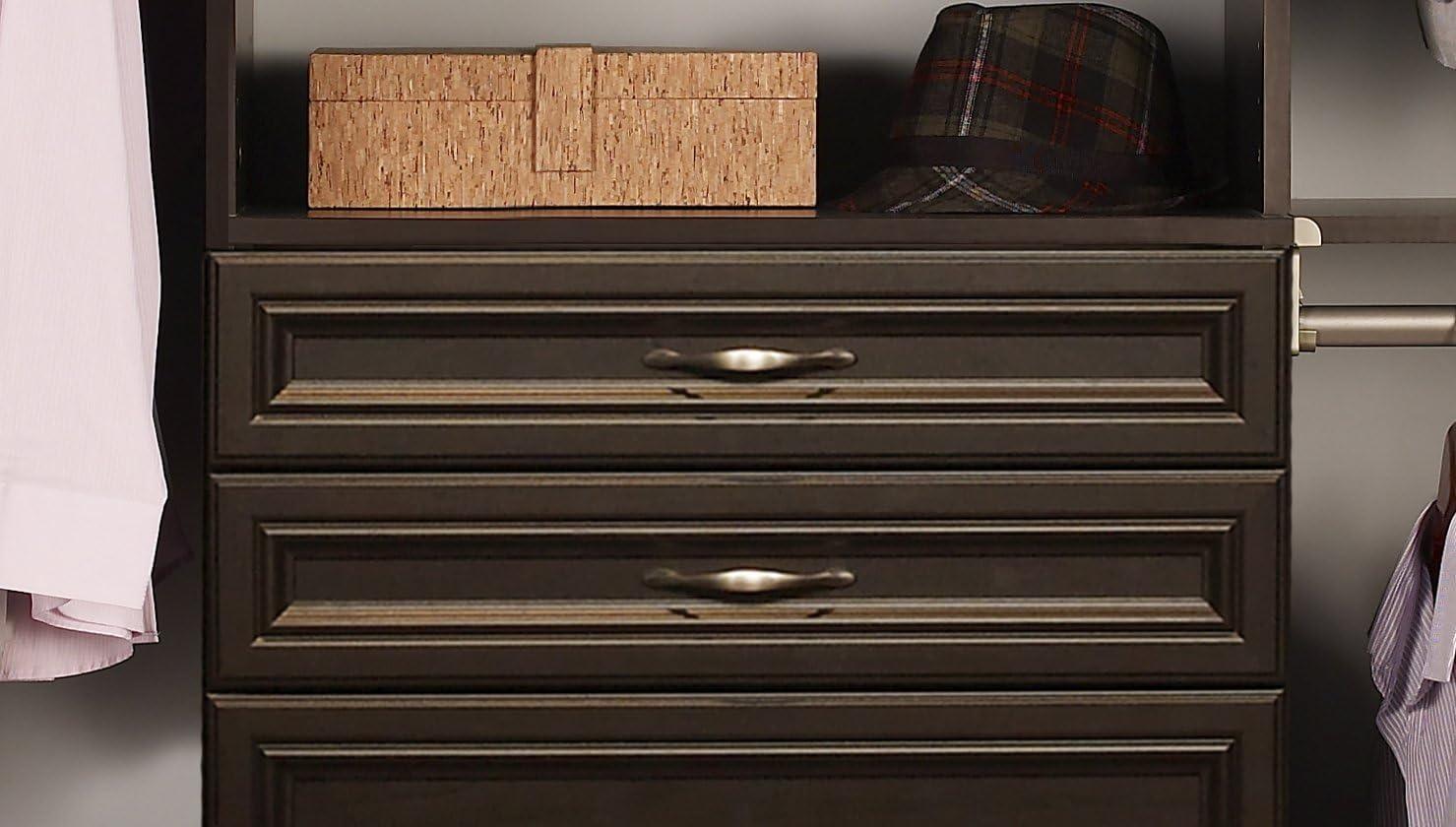 imageClosetMaid SuiteSymphony Tie Belt or Jewelry Rack Sliding Slide Out Closet Organizer 14 Hooks Wall Mount or Add On Accessory Satin NickelEspresso